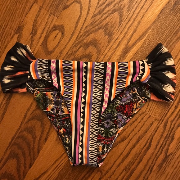 Reversible Boho Cheeky Bikini Bottoms Tribal Aztec - Picture 4 of 5